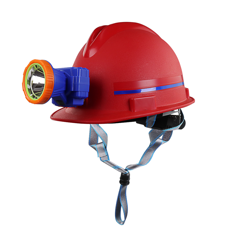 safety helmet for mine workers - 666P red