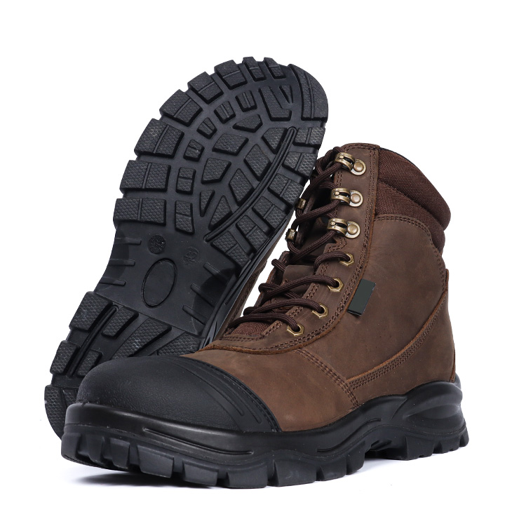 YD-021 Premium Nappa Leather Safety Boots - Flame Resistant & Anti-Slip Rubber Sole