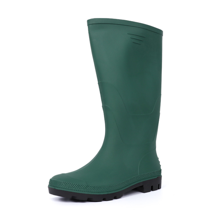 AN101 Green PVC Waterproof Agriculture Boots - Heavy-Duty Anti-Slip Garden & Industrial Boots