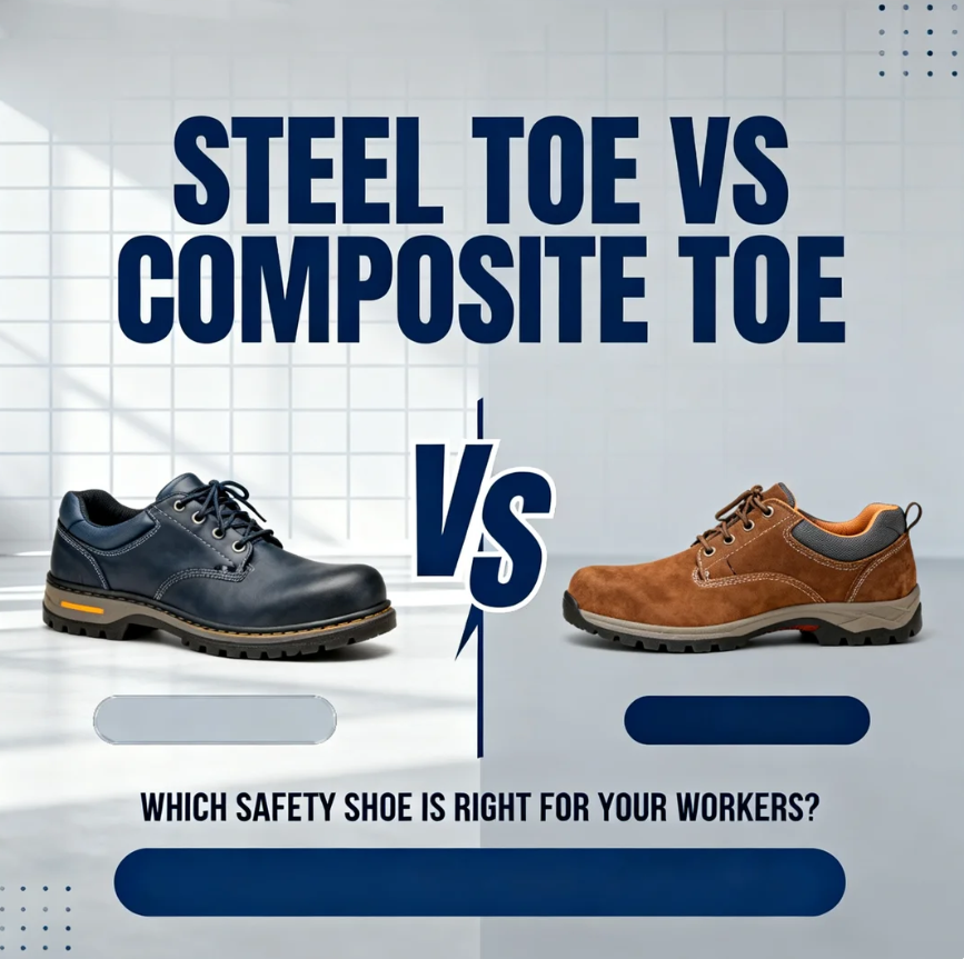 Steel Toe vs Composite Toe Safety Shoes: Which One Is Better for Your Workforce?