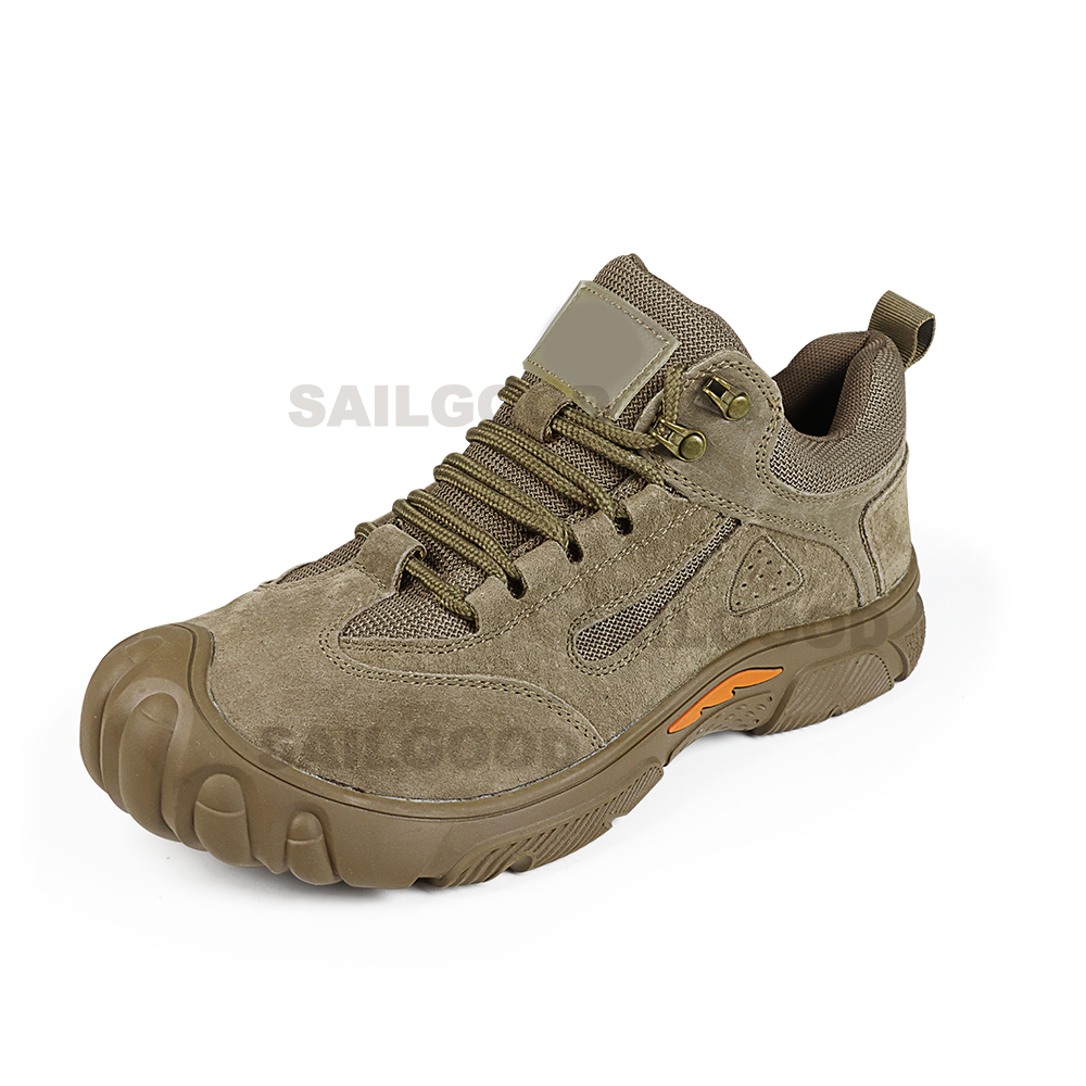 2301 Brown Pigskin Oxford Safety Shoes with Steel Toe and Kevlar Midsole
