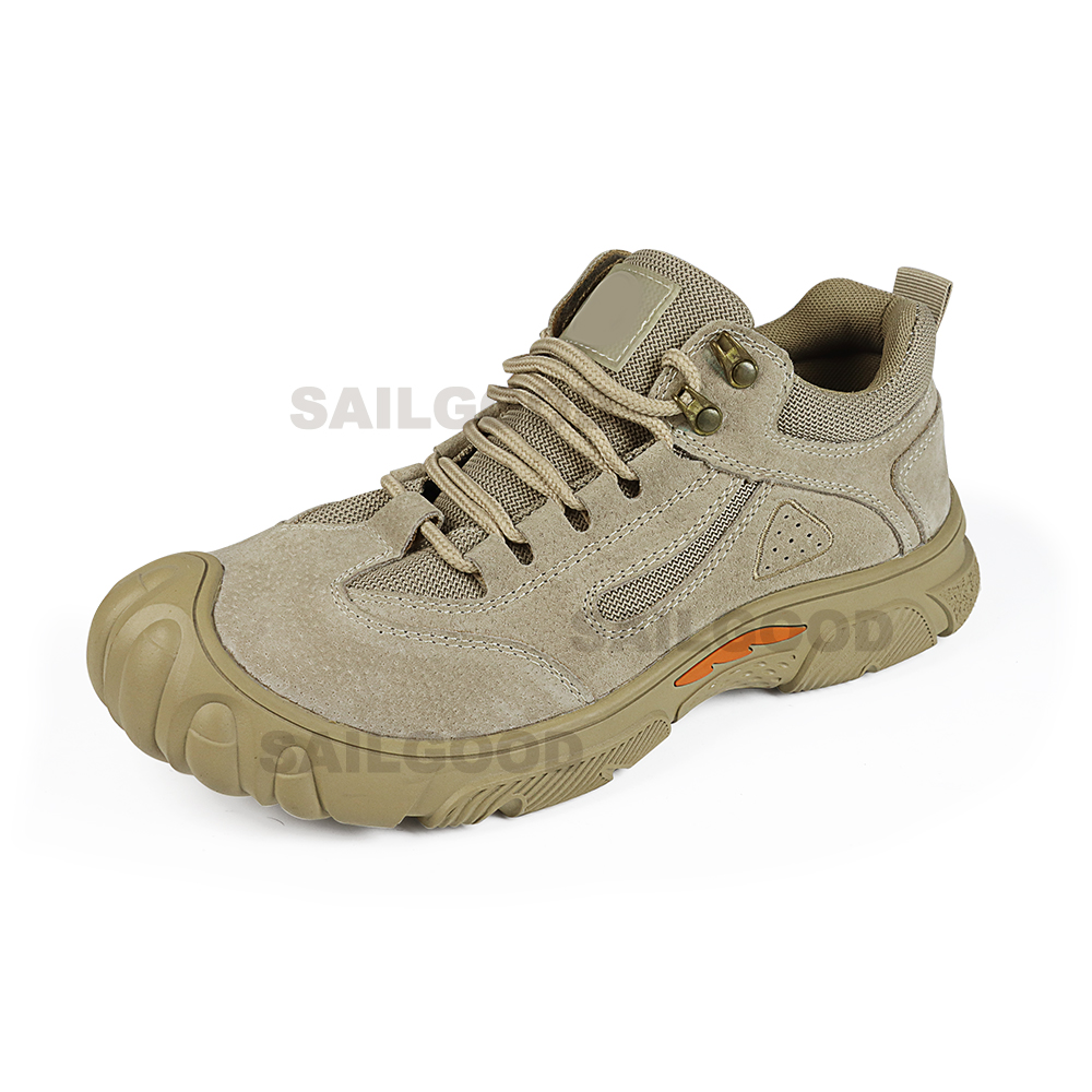 2302 Khaki Pigskin Oxford Safety Shoes with Steel Toe and Kevlar Midsole