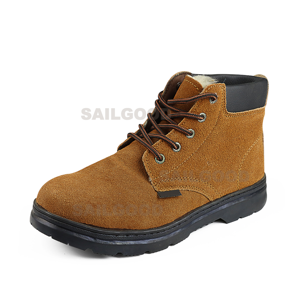 901 Brown Suede Safety Shoes with Steel Toe and Kevlar Midsole