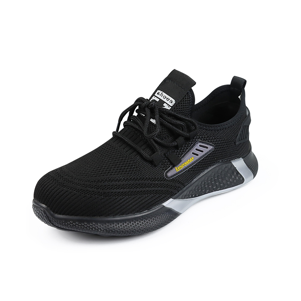 2060 Black Fly Weave Safety Shoes with Steel Toe and Kevlar Midsole